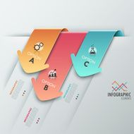Modern infographics options banner N685