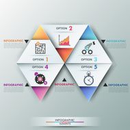 Modern infographics options banner N686