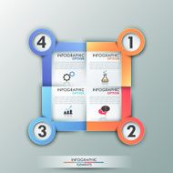 Modern infographics options banner N687