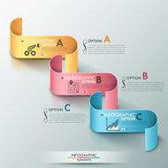 Modern infographics options banner N689