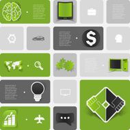business geometric infographic N41