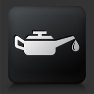 Black Square Button with Oil Change Icon
