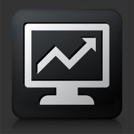 Black Square Button with Stock Charts N3