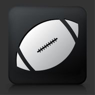 Black Square Button with Football Icon N2