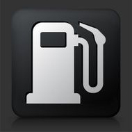 Black Square Button with Gas Pump N6