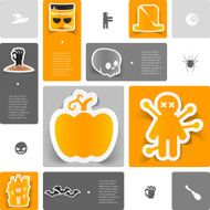 Halloween sticker infographic N47