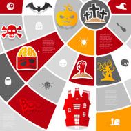 Halloween sticker infographic N48