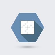 vector modern flat icon with long shadow N28