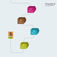 Timeline Infographic with arrows and pointers N11