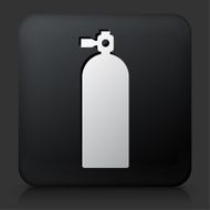 Black Square Button with Oxygen Tank Icon N2