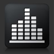 Black Square Button with Music N2