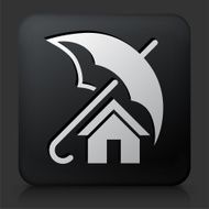 Black Square Button with Home Insurance N2