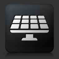 Black Square Button with Solar Panel Icon N2