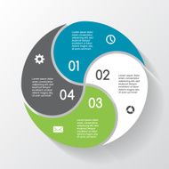 Modern vector info graphic for business project N256