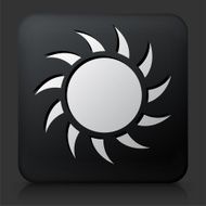 Black Square Button with Sun N4