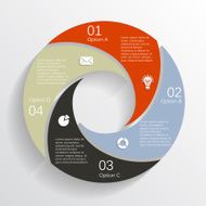 Modern vector info graphic for business project N257
