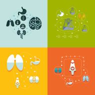Medical flat infographic N109