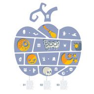 Halloween flat infographic N325