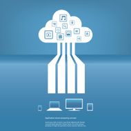 Cloud Computing Concept Vector Illustration N13