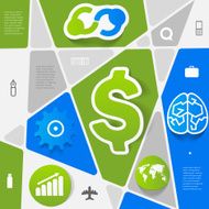 business geometric infographic N42