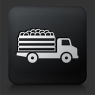 Black Square Button with Harvest Icon N5
