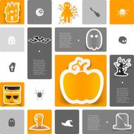 Halloween sticker infographic N49