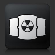 Black Square Button with Nuclear Barrels