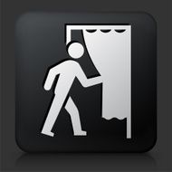 Black Square Button with Going Backstage