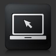 Black Square Button with Laptop Icon N16