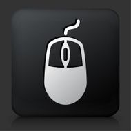Black Square Button with Computer Mouse Icon N17
