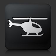 Black Square Button with Helicopter Icon N4