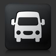 Black Square Button with Van Icon N5