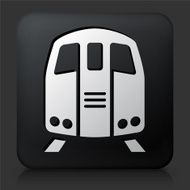 Black Square Button with Train N3