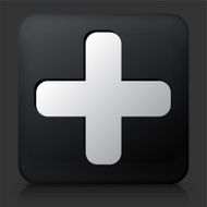 Black Square Button with Plus Sign