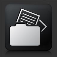 Black Square Button with Files Icon N5