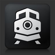 Black Square Button with Train N4
