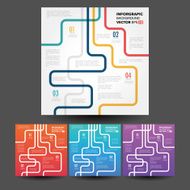 Vector line business concept template N12