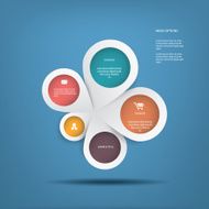 Round white infographics N2