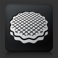 Black Square Button with Dessert Icon N2