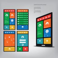 Smartphone with metro style graphic user interface N3