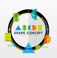 Geometric abstract diagram presentation design N7