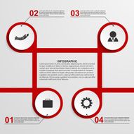 Abstract infographic design template N17