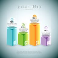 Graphic Bar Block Infographic