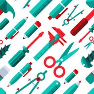 Flat Design Elements Seamless Pattern N10