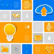 business geometric infographic N45