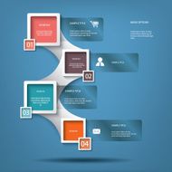 White infographic elements