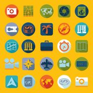 Set of summer tourism icons N519