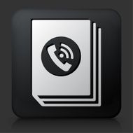 Black Square Button with Phone Book N2