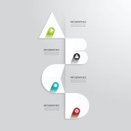 Modern Design Minimal style infographic template with alphabet N8