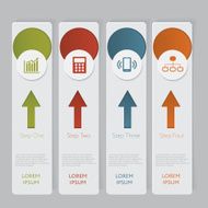 Infographic Design number banners template graphic or website layout N54